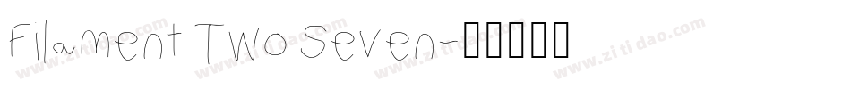Filament Two Seven字体转换